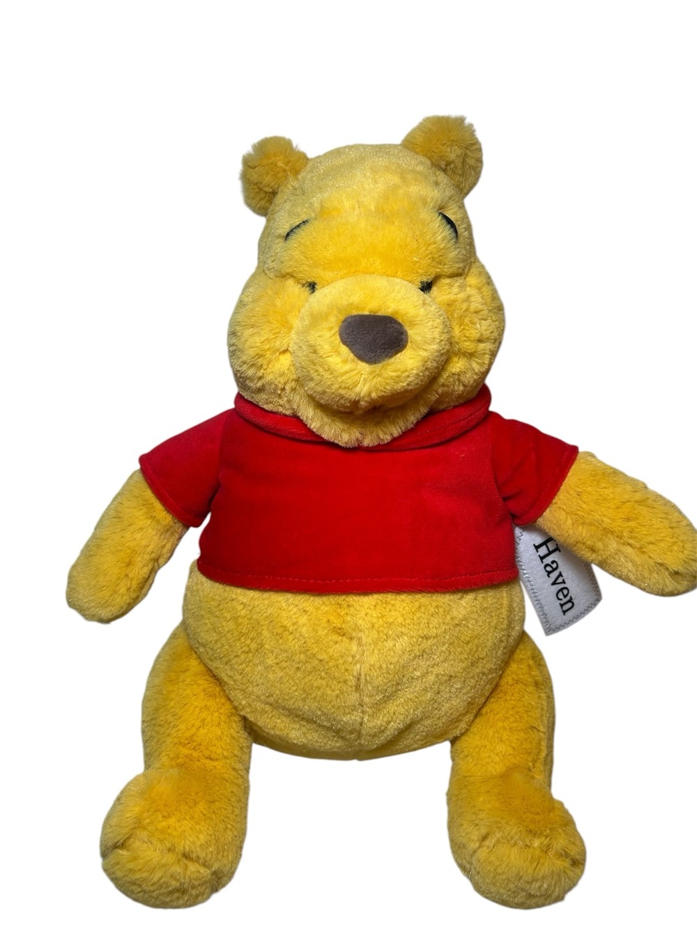 Disney Winne The Pooh Plush Yellow Bear with Red Shirt Disney Store Haven